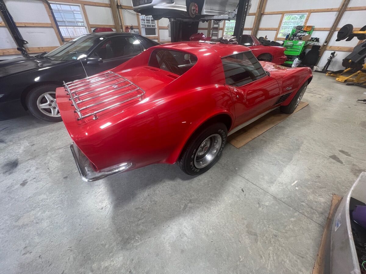 1971 chevrolet corvette 5.7 c3 coupe red rwd manual stingray