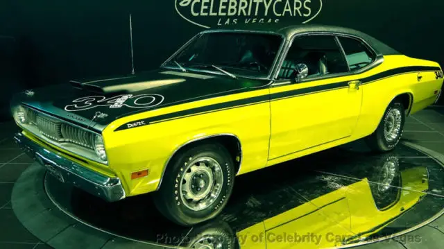 1971 plymouth duster 340 0 miles chrysler hi-impact curious yellow coupe 340 3-s