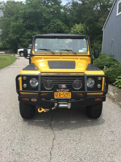 1994 land rover defender 90 soft top aa yellow