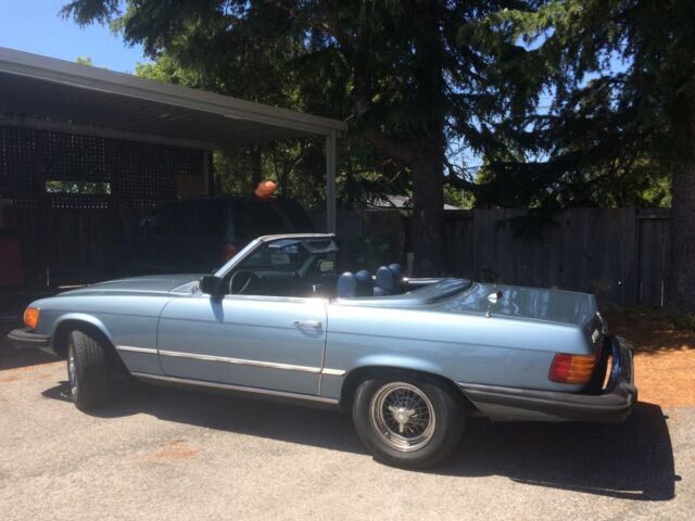 powder blue convertible,both tops, wire wheels, automatic