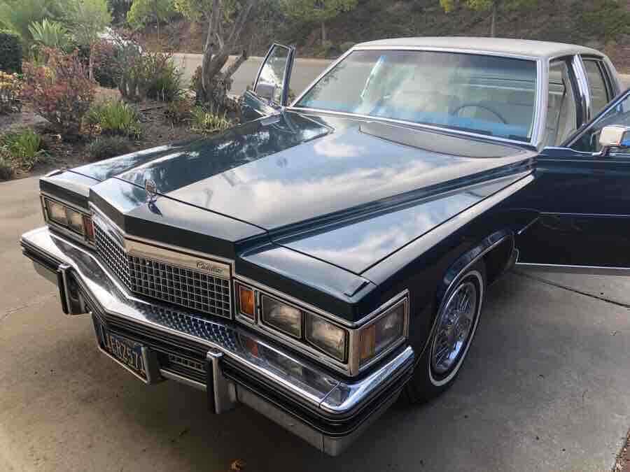 1979 cadillac fleetwood brougham sedan blue rwd automatic