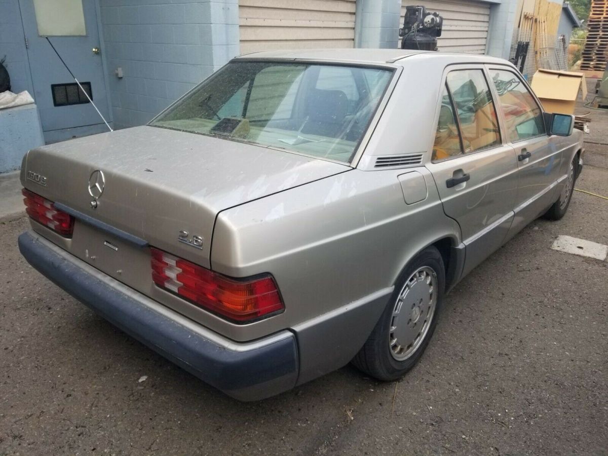 1992 mercedes 190e 2.6 6 cylinder auto clean california car for parts