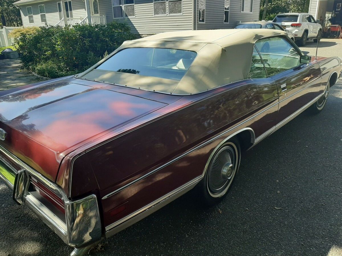 1972 ford ltd convertible red rwd automatic new top