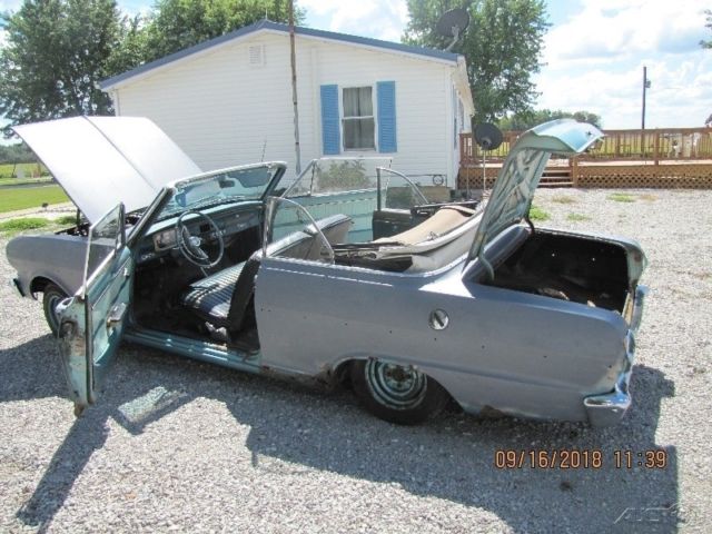 1963 chevrolet nova ii, 250ci straight 6 engine, rwd convertible