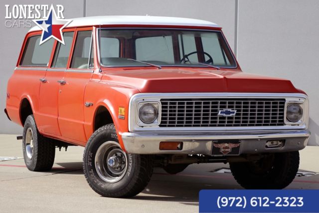 1972 orange custom deluxe 4x4 3 door rear air!