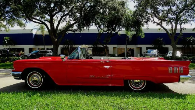 1960 ford thunderbird convertible working power top, windows, and set nice ride