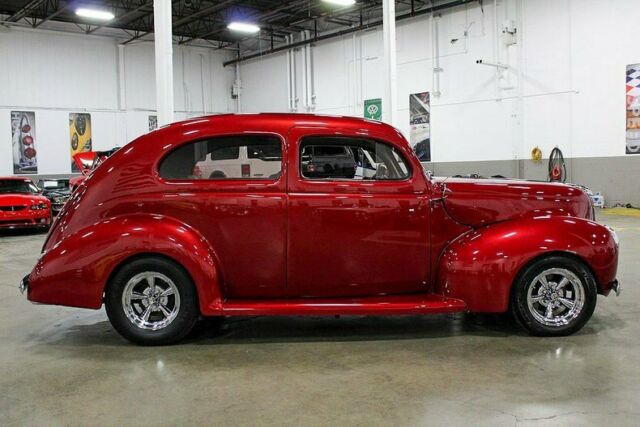 1940 ford deluxe 7329 miles red 350 auto th350