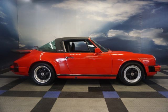 red & ready 1987 porsche 911 carrera targa~cold a/c~tons of extra parts~3.2l~wow