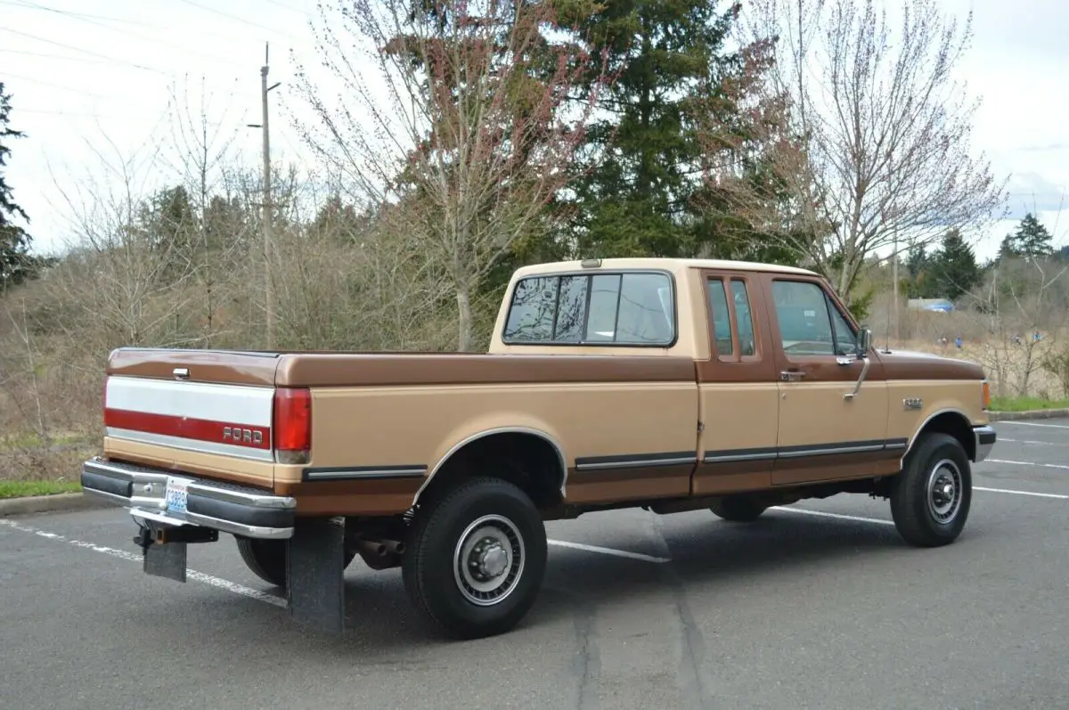 1989 ford f-250 pickup club cab xlt long bed 4wd 7.5l v8 22,934 miles!!!