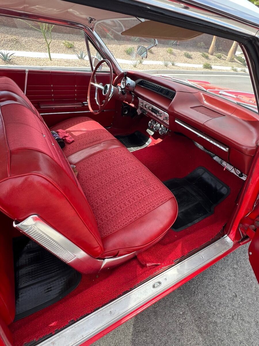 1964 chevrolet impala red sport coupe
