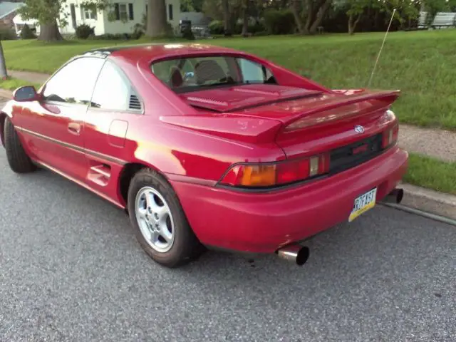 1991 toyota mr2 turbo 5 speed red