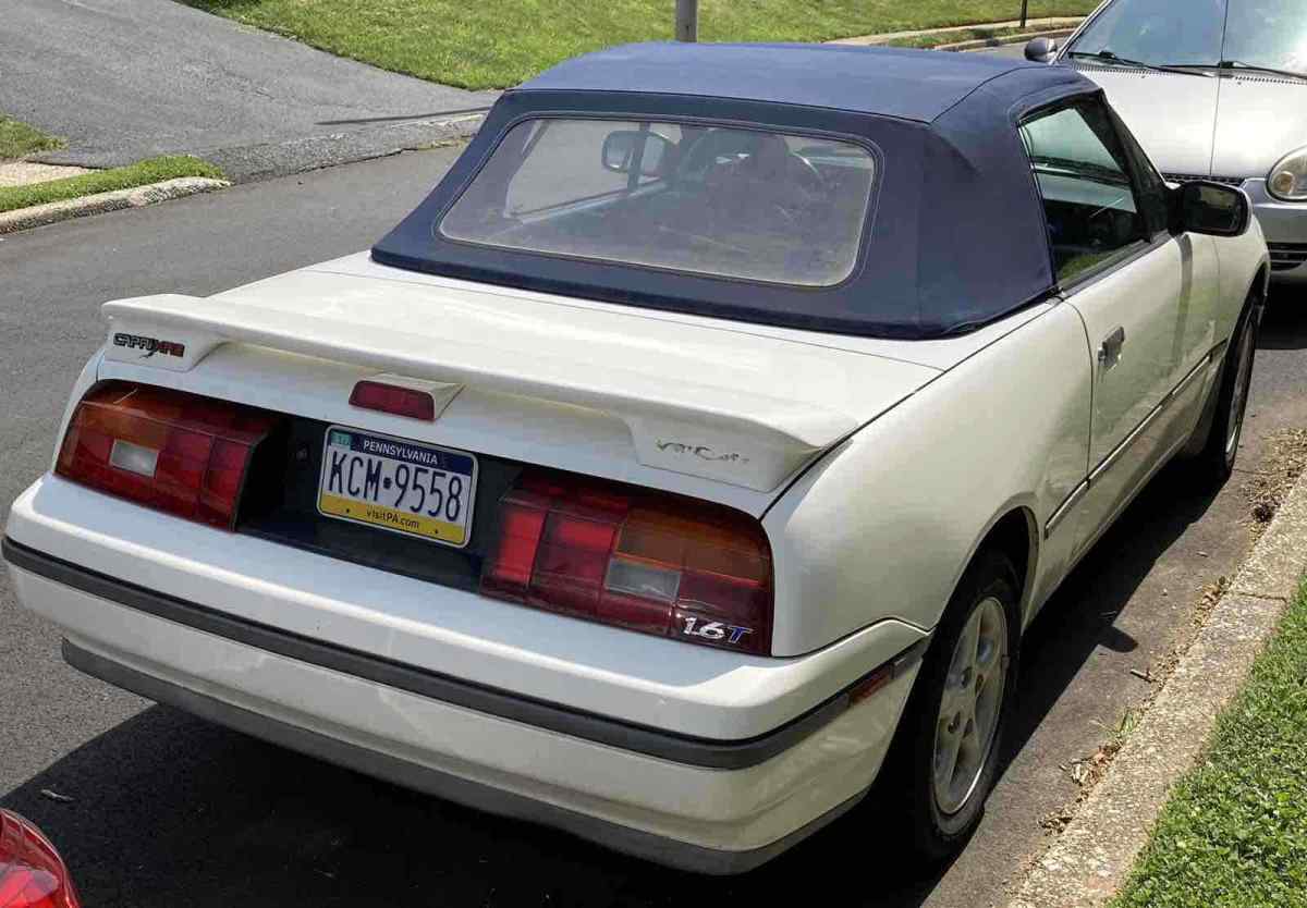 1991 mercury capri convertible white fwd manual xr2