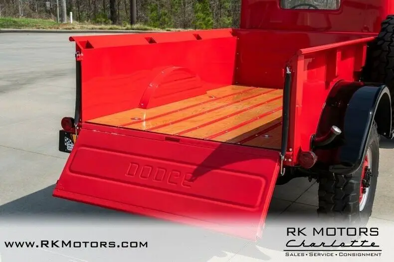 1952 dodge power wagon red pickup truck