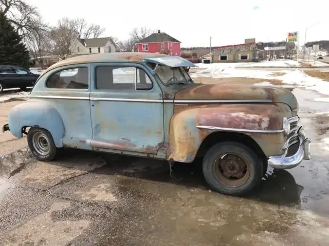 1948 plymouth special deluxe 2 door street rat rod roller visor parts or restore