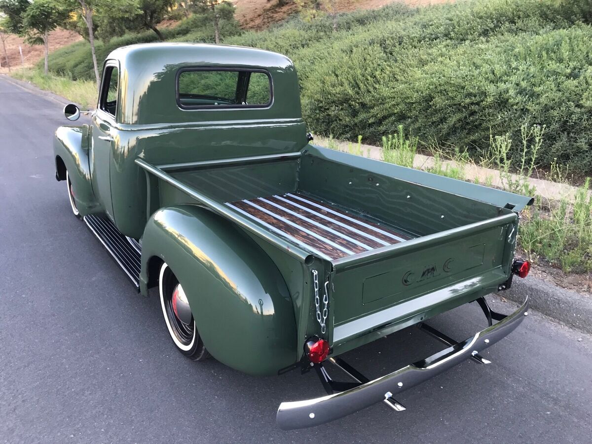 1949 gmc 100 pickup green rwd manual chevy 3100