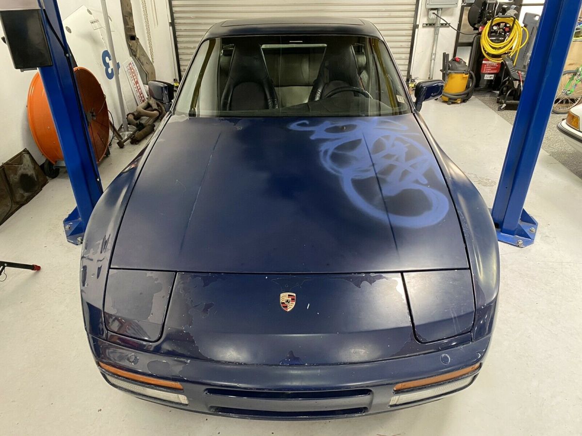 1987 porsche 944 coupe blue rwd manual turbo