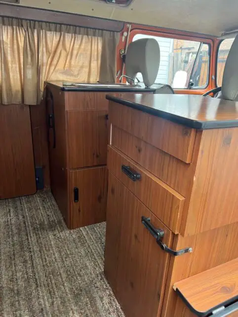 1974 volkswagen camper bus wagon orange fwd manual