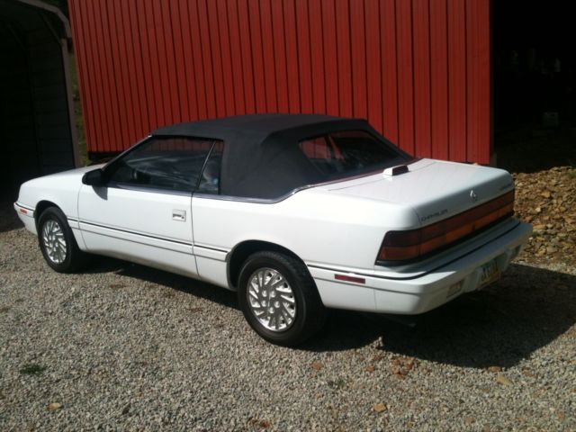 1993 chrysler lebaron 2d convertible / base gtc (36,641 original miles)