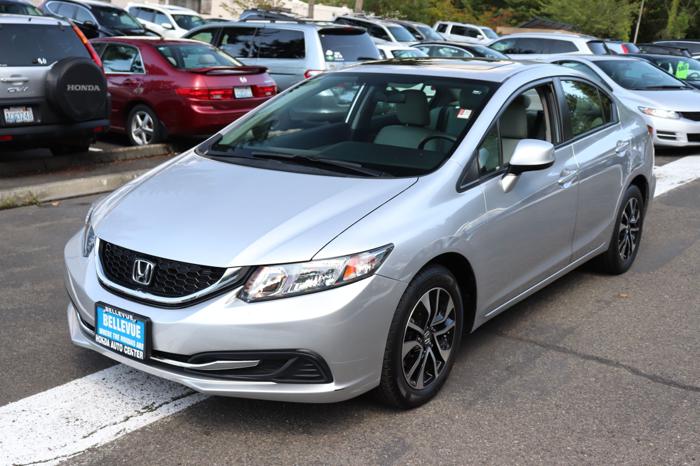 used 2013 honda civic ex sedan bellevue, wa 98006 for sale in bellevue, washington