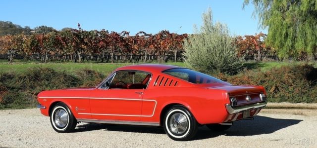 1965 "a" code fastback factory 4 speed orig blk cal plates solid garaged superb