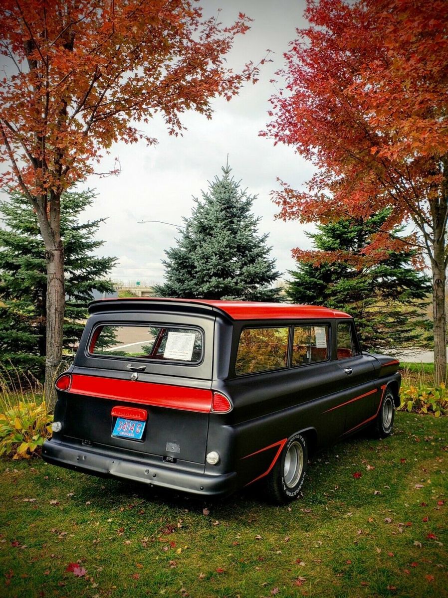 1966 chevrolet suburban suv black rwd manual c20