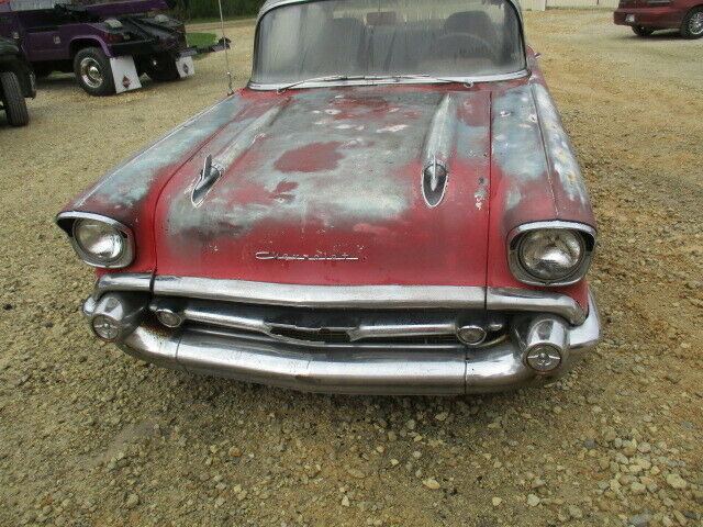 1957 chevrolet bel air rat rod coupe 2402 283 v8 3 speed trans project chevy 57