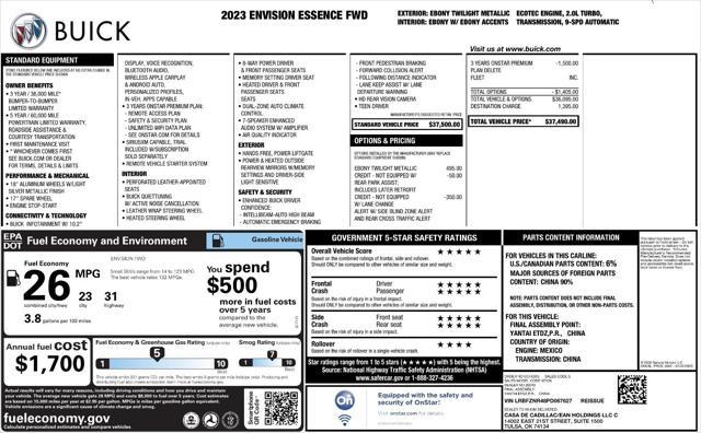 2023 buick envision essence fwd