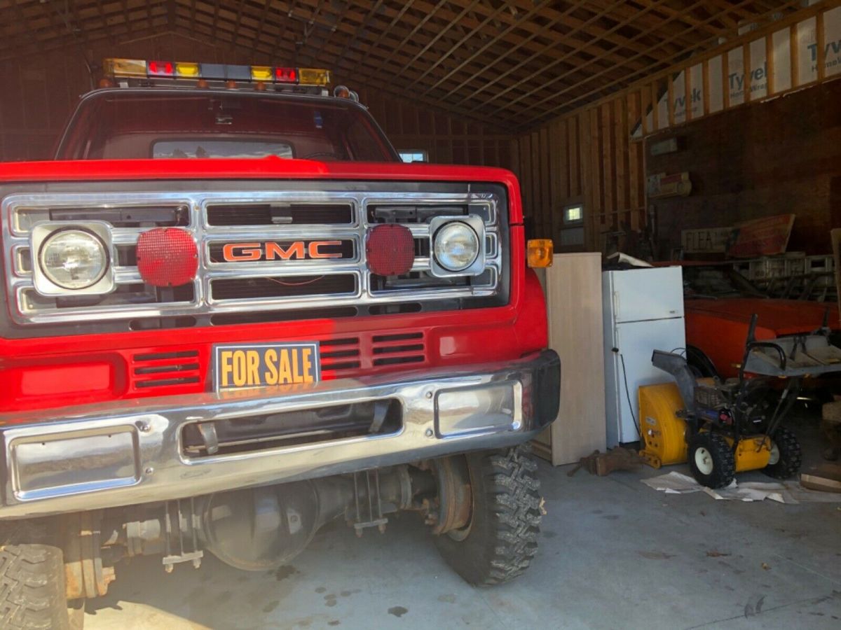 19000 miles! 4x4 gmc 6500 c6500 topkick kodiak ' chevrolet " fire 5085232123 c