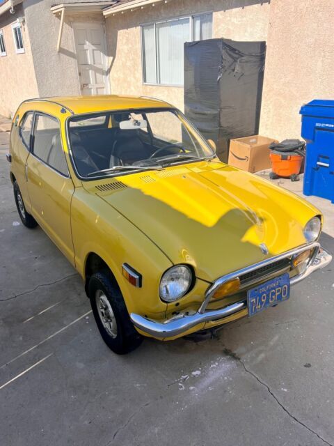 1972 honda z coupe coupe yellow fwd manual z600