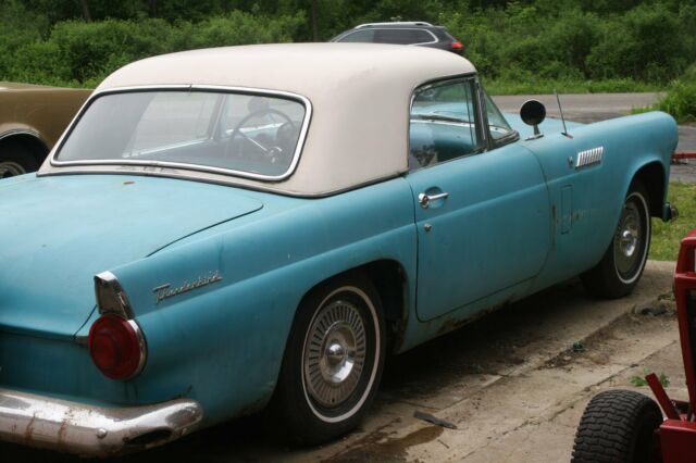 1956 ford thunderbird 312 auto, 79,559 mi., hardtop, complete, for restoration