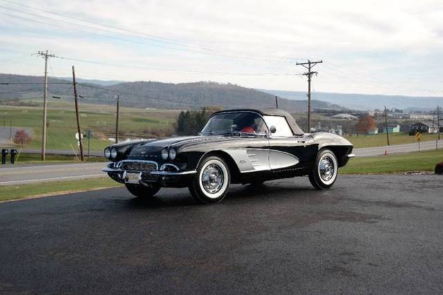 1961 corvette frame off resto #s matching 283ci/245hp 2x4s auto pwr wind 2 tops