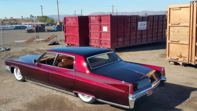 1969 cadillac deville candy red custom interior bagged full show turn key