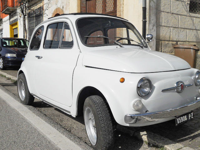 1972 fiat 500 110f model l luxury white