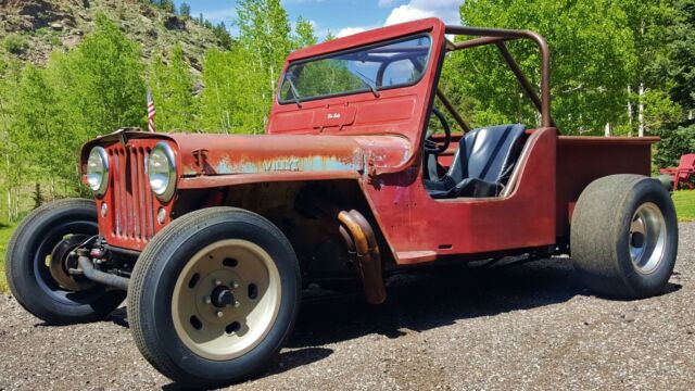 1946 willys cj2a rat rod roadster drag rack pickup