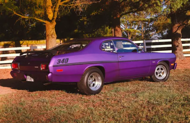 340 x block 1973 plymouth duster coupe