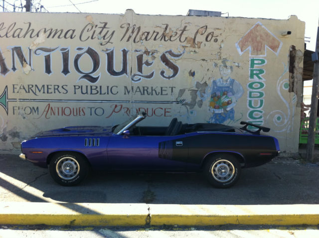 1971 plymouth barracuda convertible 'cuda clone 440-6 pack, 4-speed