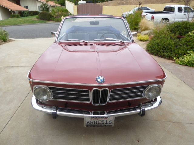 1969 bmw 1600 baur cabriolet