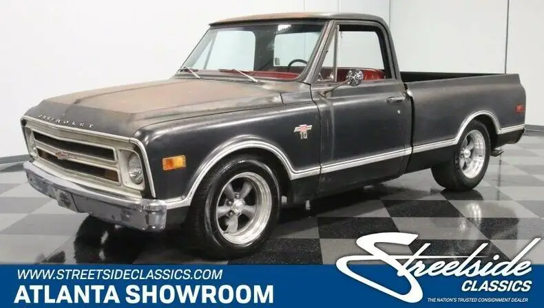 classic vintage chrome chevy c10 restomod 5.3 liter v8 auto transmission