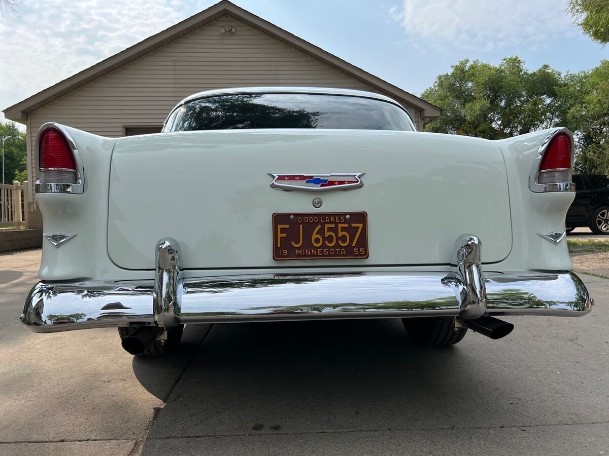 1955 chevrolet bel air sedan red rwd manual bel air
