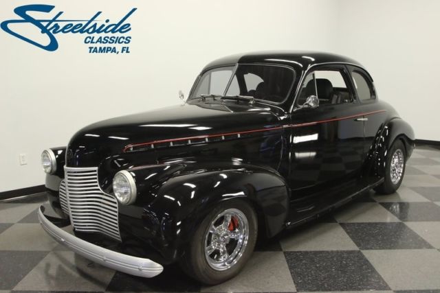 1940 chevrolet master deluxe 4661 miles black coupe 350 v8 3 speed automatic
