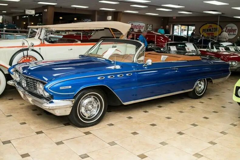 1961 buick electra 225 custom blue metallic