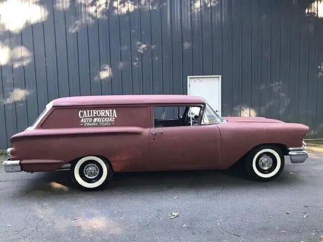 1958 chevrolet delray sedan red rwd manual delivery