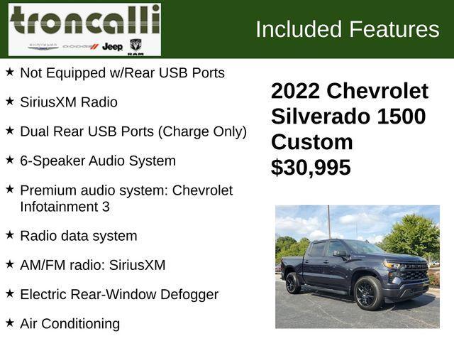 2022 chevrolet silverado 1500 custom