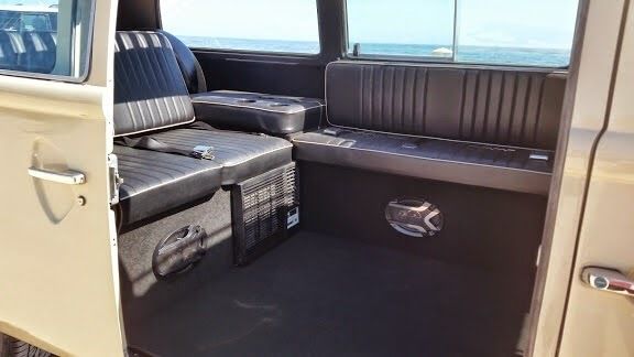 1976 vw bus rag top camper westfalia pop top campmobile westy pop up van rv