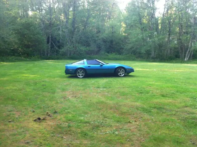 1989 chevrolet corvette base hatchback 2-door 5.7l blue