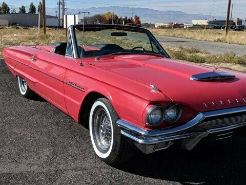 1964 thunderbird convertible tri-power 390 dark coral automatic 19000 miles