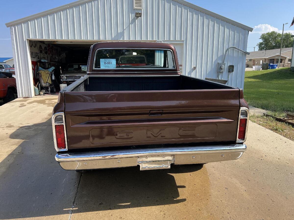 1971 gmc k1500 shortbox 4x4 30283 miles brown 350 8 cyl automatic