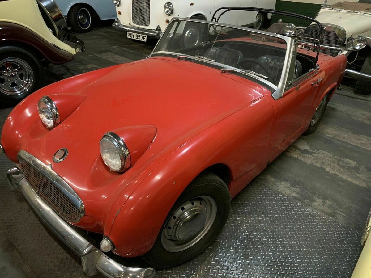 1969 austin healey bugeye sprite red rwd manual