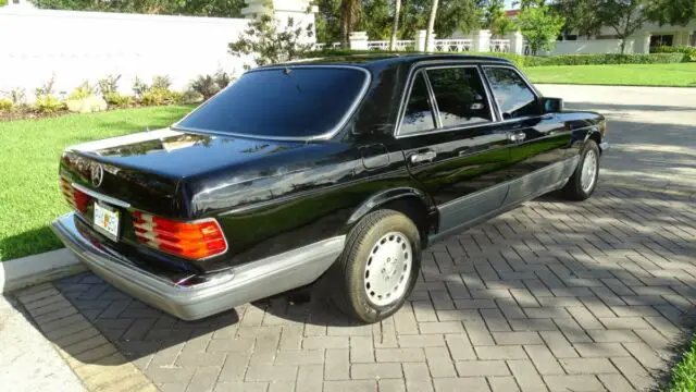 1991 mercedes benz 560sel luxury sedan one previous owner black on black