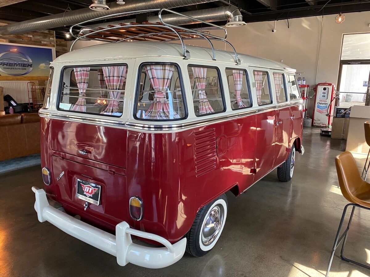 1975 volkswagen type 2 van red rwd manual brazilian bus 15 window